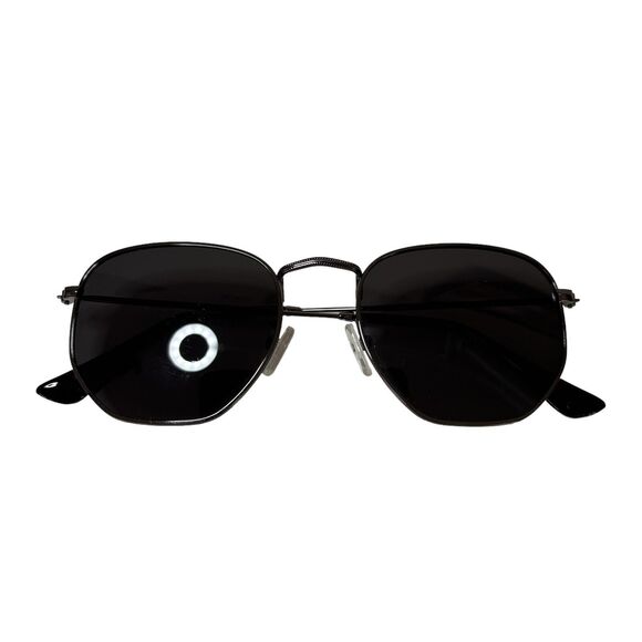 Retro Hexagonal Geometric Sunglasses Mirror Lens Classic Hipster Style Pre-Owned - Picture 11 of 11